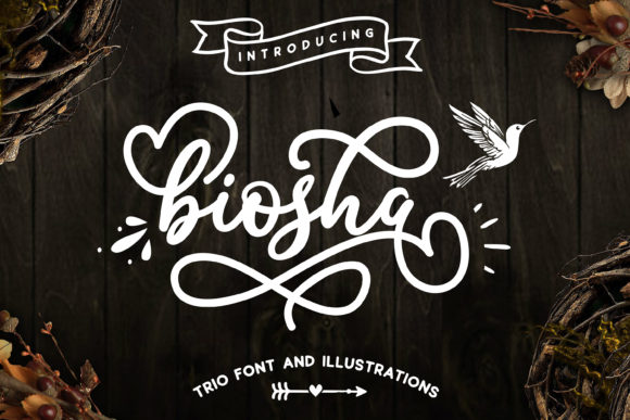 Biosha Font: A Handwritten Typeface for Makers
