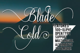 Blade Cold: A Sophisticated Script Font for Branding