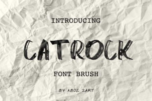 Catrock: A Bold Brush Font for Crafters