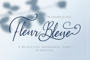 Fleur Bleue: A Romantic Script Font for Brand Identity