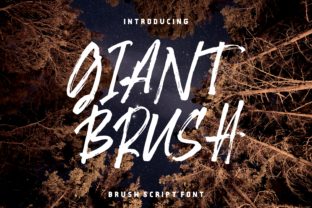 Giant Brush: A Bold Handwritten Font for Web Design