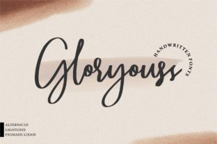 Gloryouss: A Bold Handwritten Font for Crafters