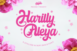 Harilly Aleya: A Romantic Script Font for Editorial Design