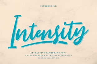 Intensity: A Bold Handwritten Font for Crafters
