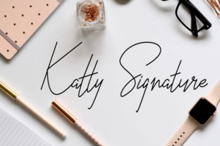 Katty: A Bold Script Font for Editorial Design