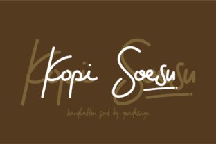 Kopi Soesu: A Handwritten Font for Your Brand