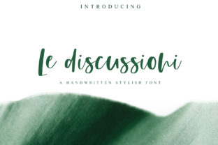 Le Discussioni: A Bold Handwritten Font for Editors