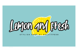 Lemon and Fresh: A Handwritten Font for Editorial Design