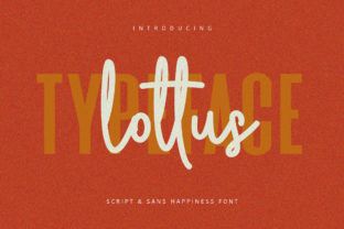 Lottus: A Modern Handwritten Font for Editorial Design