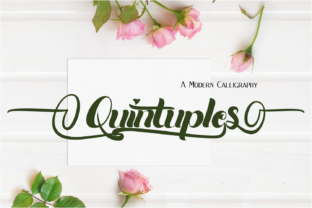 Quintuples: A Script Font for Modern Editorial Design