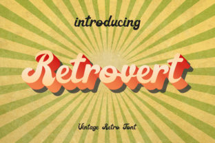 Retrovert Font: A Bold Typeface for Brand Identity