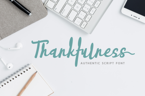 Thankfulness: A Bold Handwritten Font for Web Design