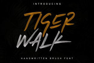 Tiger Walk: A Bold Handwritten Font for Urban Branding