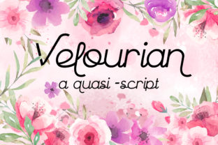 Velourian: A Romantic Script Font for Editorial Design