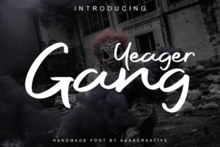 Yeager Gang: A Bold Script Font for Makers